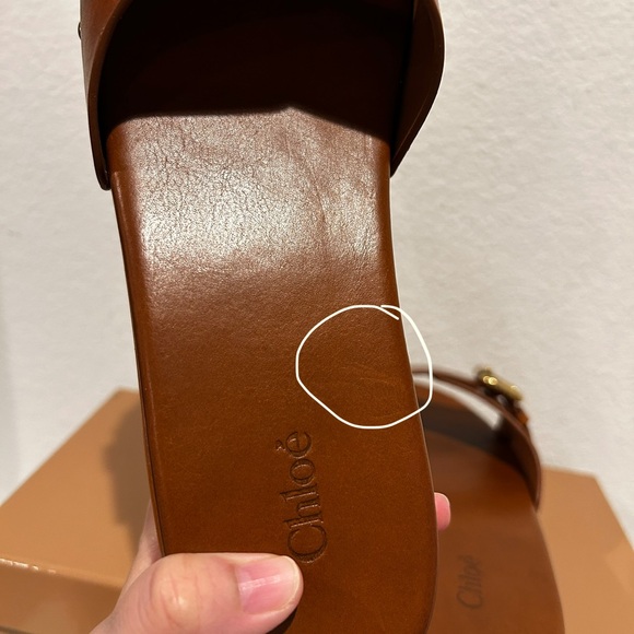 Chloé Jeannette Platform Slide Sandals in Ginger Brown, Size 40, New in Box - Picture 11 of 14
